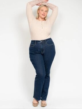 Judy Blue 16W Straight Women’s Jeans Tummy Control High Rise Stretch JB88575 DK